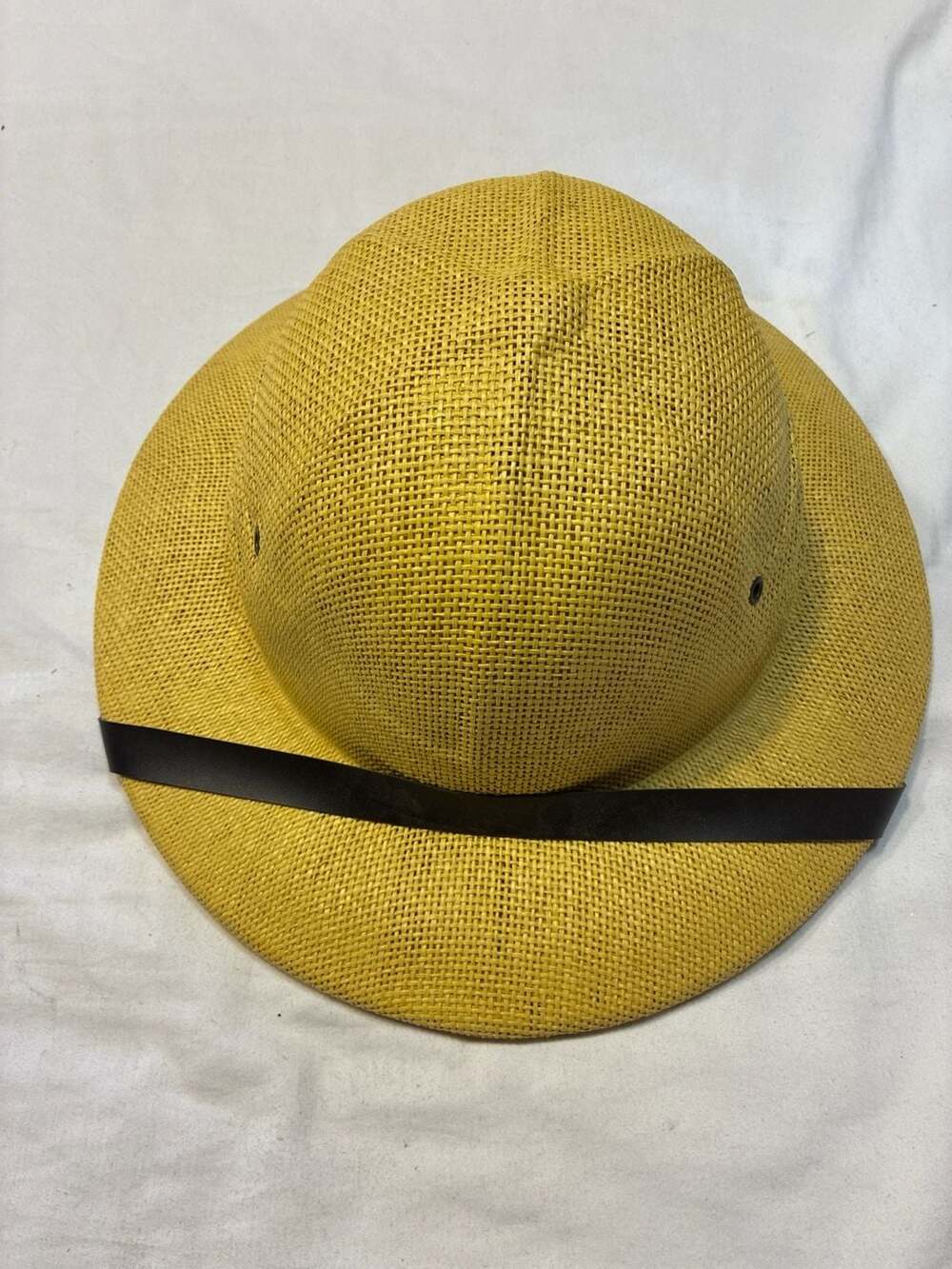 Jacobson Hat Company Yellow Straw Pith Helmet Safari Hat